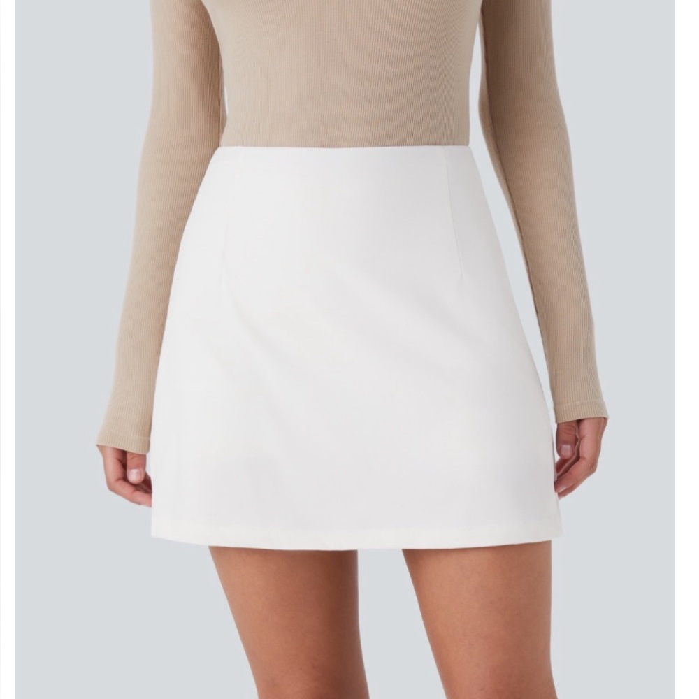 HALARA High wasted side two in one A line mini casual skirt - Sz Large